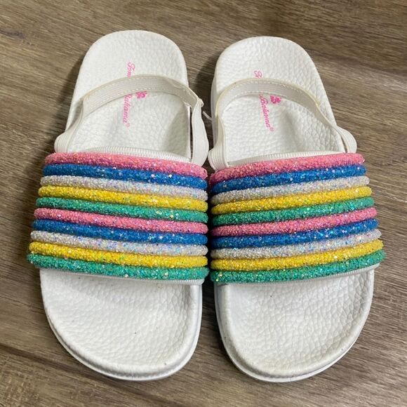 Tommy Bahama Rainbow Glitter Slides - Picture 3 of 8